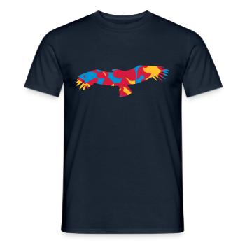 COLOMBIAN COLOMBIA CONDOR - CAMO / CAMOUFLAGE - Men's T-Shirt - navy - Front - AI Model Male 178 light (178cm)