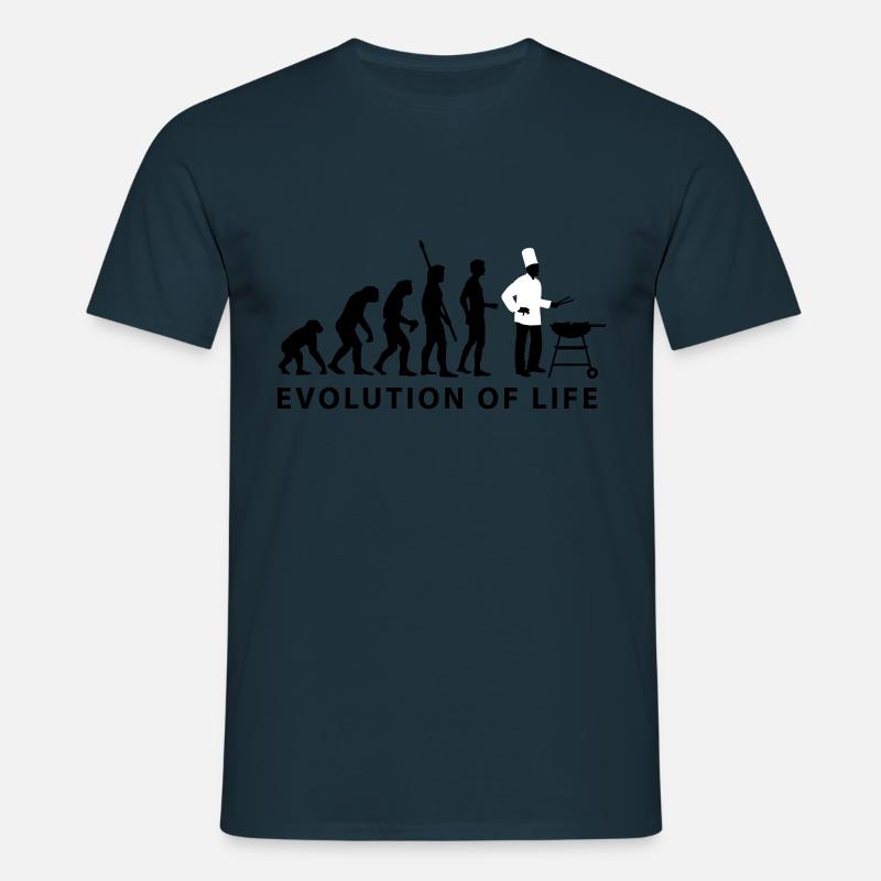 evolution_grill_e_2c - Männer T-Shirt - Navy