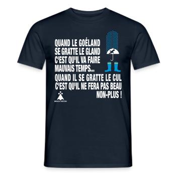 BREIZH DICTON - T-shirt homme - marine - Devant - AI Model Male 178 light (178cm)