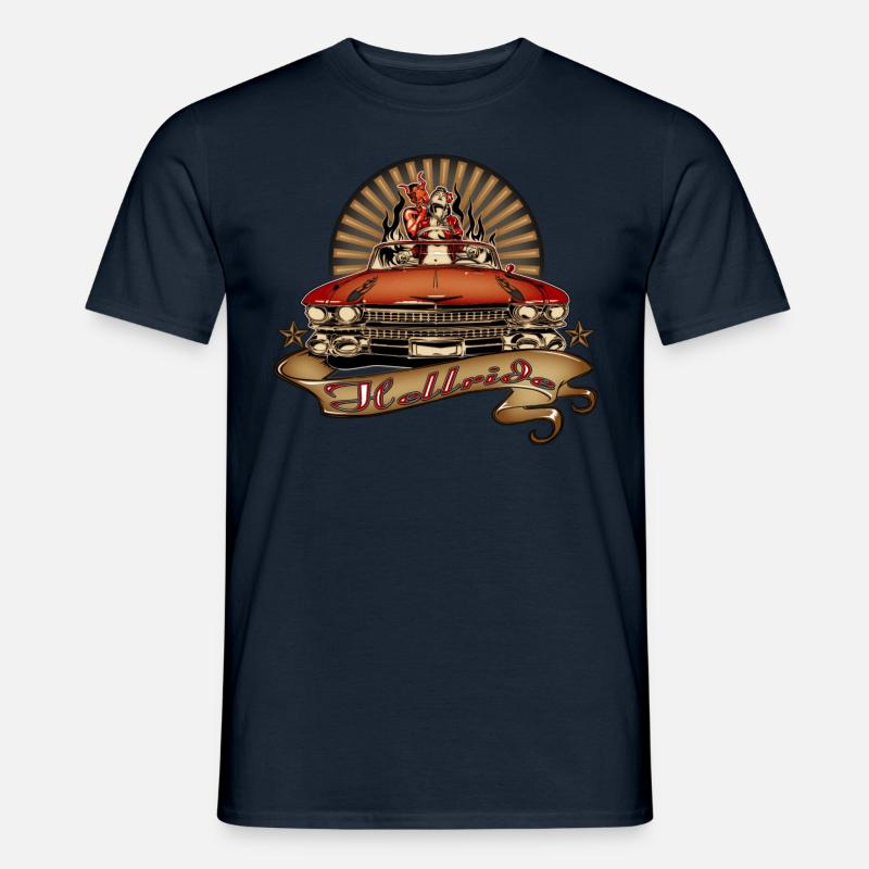 Hellride - Männer T-Shirt - Navy