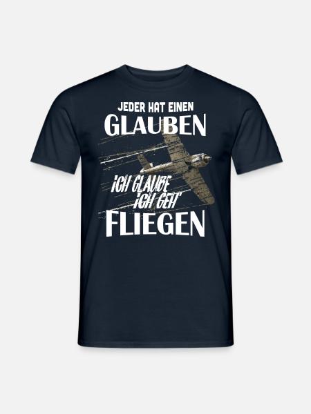 Ich geh' Fliegen - Männer T-Shirt - Navy