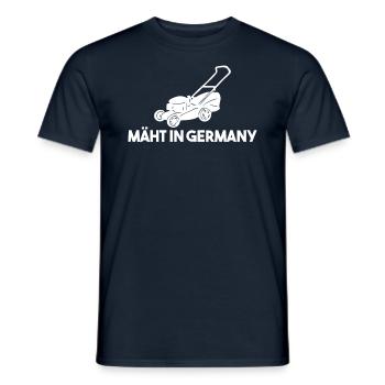 MÄHT IN GERMANY Rasenmäher Rasenmähen Gärtner - Männer T-Shirt - Navy - Vorne - AI Model Male 178 light (178cm)