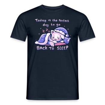 Purffect Tag, um wieder schlafen zu gehen - Männer T-Shirt - Navy - Vorne - AI Model Male 178 light (178cm)