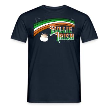 Billie Irish - St. Patricks Day - Paddy's Day - Männer T-Shirt - Navy - Vorne - AI Model Male 178 light (178cm)