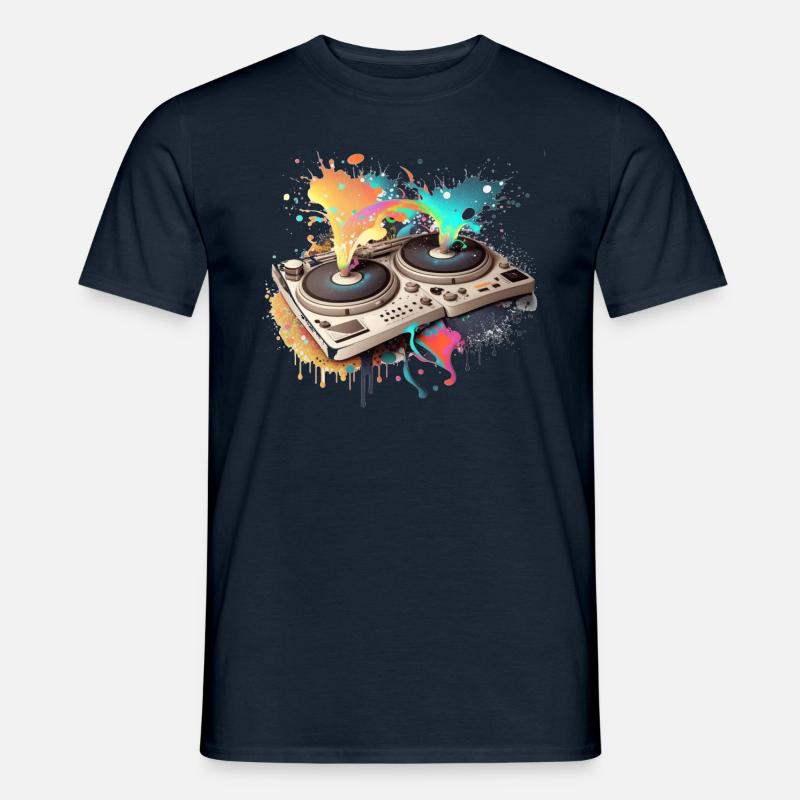 TurnTable DJ 1 - Männer T-Shirt - Navy