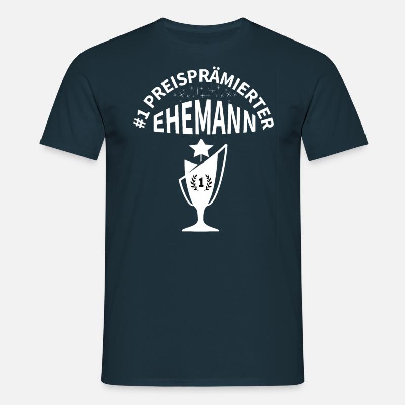 #1 Preisprämierter Ehemann - Männer T-Shirt - Navy