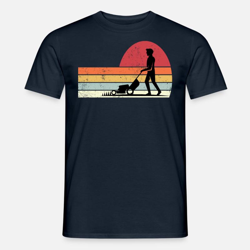 Lawn mower - Männer T-Shirt - Navy