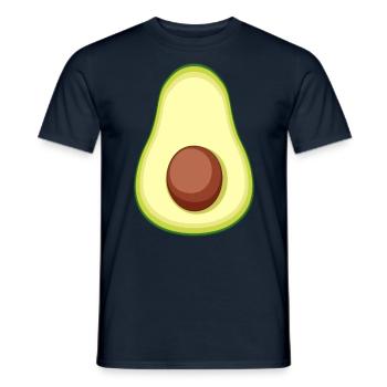 Avocado Costume Funny Halloween Gift Idea - Men's T-Shirt - navy - Front - AI Model Male 178 light (178cm)