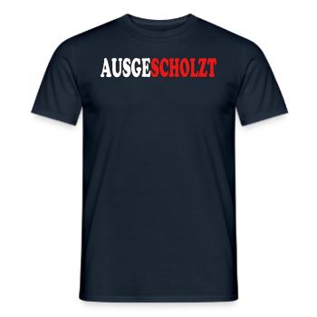 Ausgescholzt - stoppt die Ampel - Männer T-Shirt - Navy - Vorne - AI Model Male 178 light (178cm)