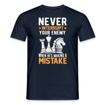 Funny Chess Strategy Game Checkmate Rook Chess - Men's T-Shirt - navy - Front - AI Model Male 178 light (178cm)