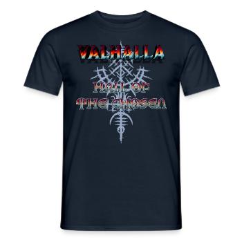 Valhalla - Salle des élus - T-shirt homme - marine - Devant - AI Model Male 178 light (178cm)