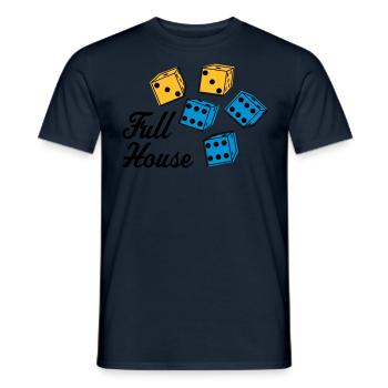 full house - T-shirt homme - marine - Devant - AI Model Male 178 light (178cm)