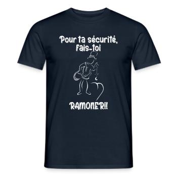 Ramoneur blague de ramoneur - T-shirt homme - marine - Devant - AI Model Male 178 light (178cm)