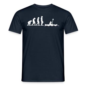 Kayak Rowing Evolution Vintage - T-shirt homme - marine - Devant - AI Model Male 178 light (178cm)