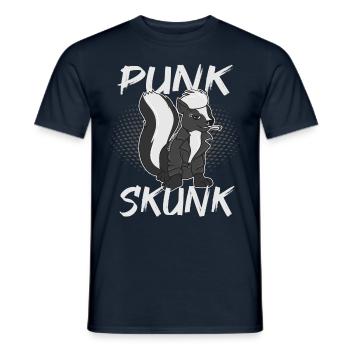Punk putois - T-shirt homme - marine - Devant - AI Model Male 178 light (178cm)