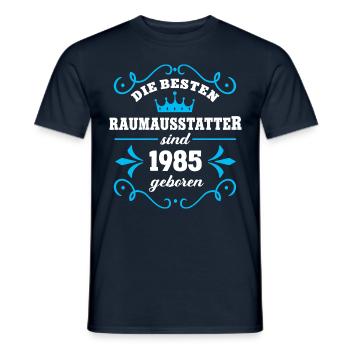 Geburtstag 1985 Raumausstatter Kollege Dekorateur - Männer T-Shirt - Navy - Vorne - AI Model Male 178 light (178cm)