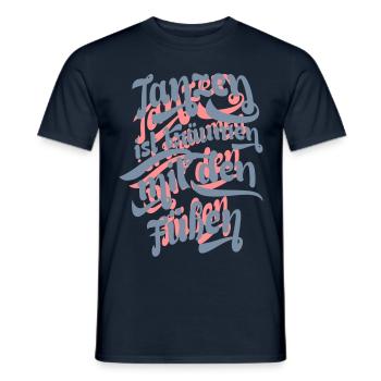 Tanzträume - Männer T-Shirt - Navy - Vorne - AI Model Male 178 light (178cm)