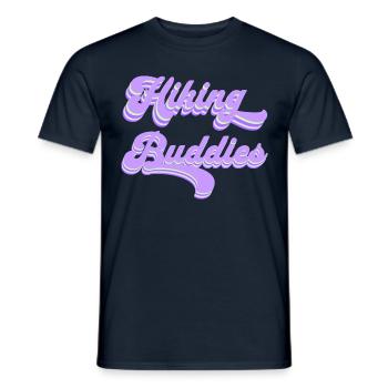 Hiking Buddies Hiking Clothing Outdoor Camping - Men's T-Shirt - navy - Front - AI Model Male 178 light (178cm)