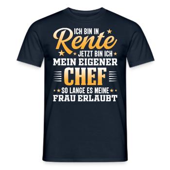 Ruhestand Renten Design für Rentner - Männer T-Shirt - Navy - Vorne - AI Model Male 178 light (178cm)