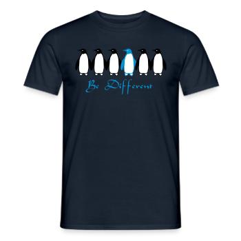 Be Different - T-shirt homme - marine - Devant - AI Model Male 178 light (178cm)