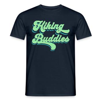 Hiking Buddies Hiking Clothing Outdoor Camping - Men's T-Shirt - navy - Front - AI Model Male 178 light (178cm)