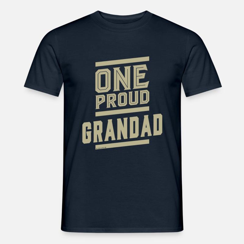 Ein stolzer Großvater - Männer T-Shirt - Navy