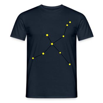 Sternbild Schwan - Männer T-Shirt - Navy - Vorne - AI Model Male 178 light (178cm)