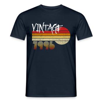 Vintage 1996 - Geboren 1996 - Jahr der Helden! - Männer T-Shirt - Navy - Vorne - AI Model Male 178 light (178cm)