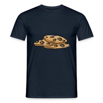 Biscuits - Men's T-Shirt - navy - Front - AI Model Male 178 light (178cm)