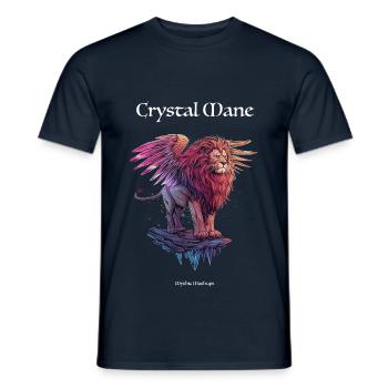 Crystal Mane - Men's T-Shirt - navy - Front - AI Model Male 178 light (178cm)