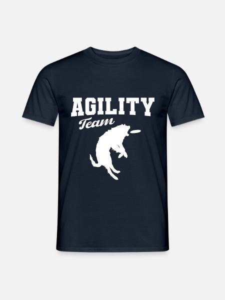 Agility Hunde Team - Männer T-Shirt - Navy
