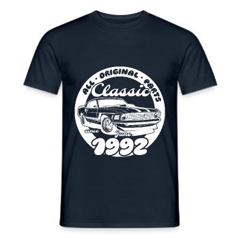 33e anniversaire - Classic Musclecar 06/1992 - T-shirt homme - marine - Devant - AI Model Male 178 light (178cm)