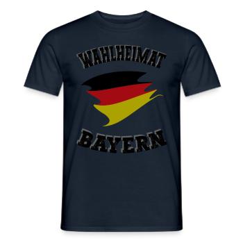 Wahlheimat Bayern, Heimat, Bayrisch, Franken - Männer T-Shirt - Navy - Vorne - AI Model Male 178 light (178cm)