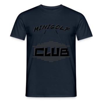 MINIGOLF -CLUB- Jahreseinkommen - Männer T-Shirt - Navy - Vorne - AI Model Male 178 light (178cm)