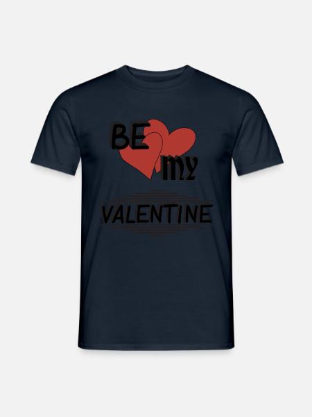 BE MY VALENTINE, Saint-Valentin - T-shirt homme - marine