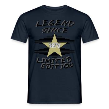 LEGEND SINCE 1973, wahre Legenden - Männer T-Shirt - Navy - Vorne - AI Model Male 178 light (178cm)