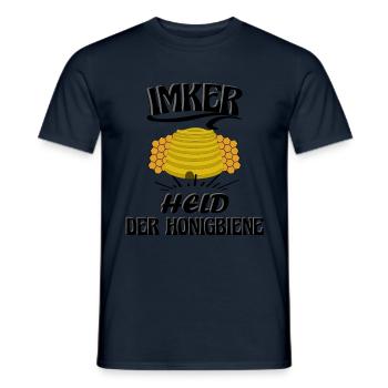 Imker, Held der Honigbiene, Imkerei ein Berufung - Männer T-Shirt - Navy - Vorne - AI Model Male 178 light (178cm)