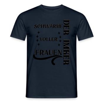 Der Imker, schwärme voller Frauen, Imkerei, Helden - Männer T-Shirt - Navy - Vorne - AI Model Male 178 light (178cm)