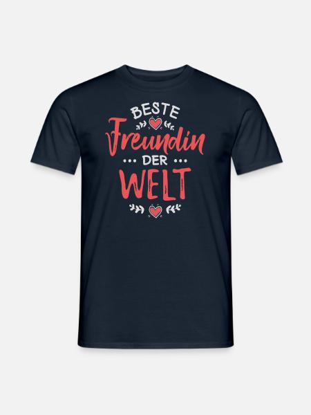 Beste Freundin der Welt! - Männer T-Shirt - Navy