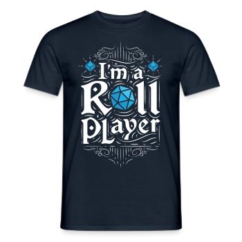 I'm a roll player - T-shirt homme - marine - Devant - AI Model Male 178 light (178cm)