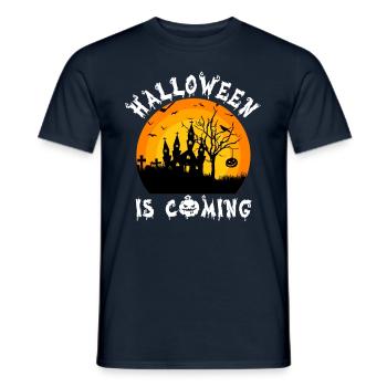 Halloween Halloween Halloween Halloween Halloween - T-shirt homme - marine - Devant - AI Model Male 178 light (178cm)