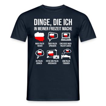 Polen Spruch Herimatland für polnische Freunde - Männer T-Shirt - Navy - Vorne - AI Model Male 178 light (178cm)