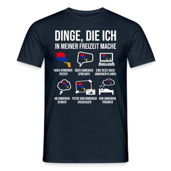 Armenien Spruch Heimatland Armenier - Männer T-Shirt - Navy - Vorne - AI Model Male 178 light (178cm)