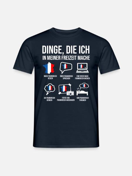 Frankreich Heimatland Spruch Franzose - Männer T-Shirt - Navy