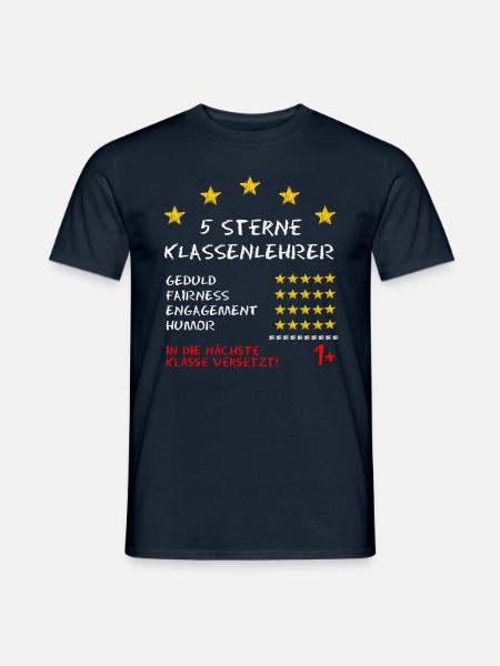 Klassenlehrer Zeugnis Lehrer Geschenk - Männer T-Shirt - Navy