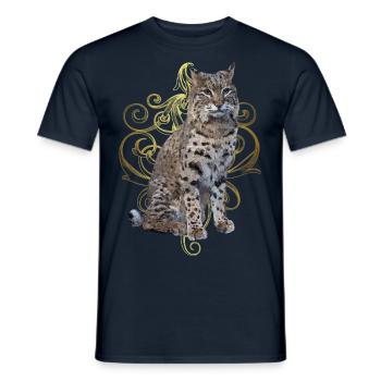 Lynx - Men's T-Shirt - navy - Front - AI Model Male 178 light (178cm)