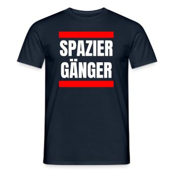 Spaziergang Spruch für Spaziergänger - Männer T-Shirt - Navy - Vorne - AI Model Male 178 light (178cm)