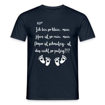 Ich bin so klein. - Männer T-Shirt - Navy - Vorne - AI Model Male 178 light (178cm)