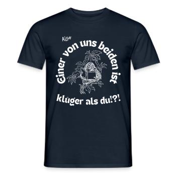 Klüger als du - Männer T-Shirt - Navy - Vorne - AI Model Male 178 light (178cm)