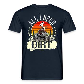 Quad ATV Offroad Quad Riders - Men's T-Shirt - navy - Front - AI Model Male 178 light (178cm)